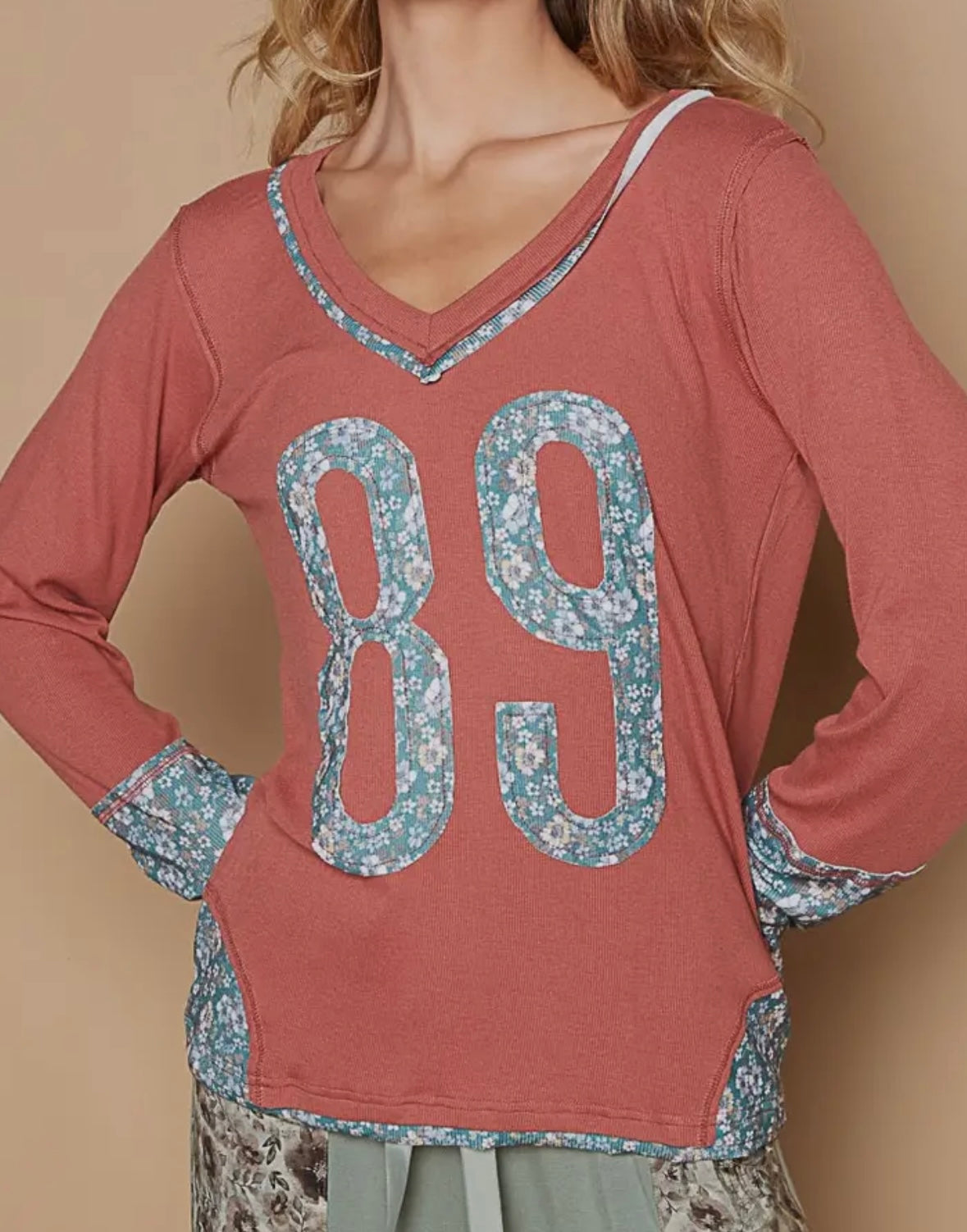 Neesie Number Patch Top