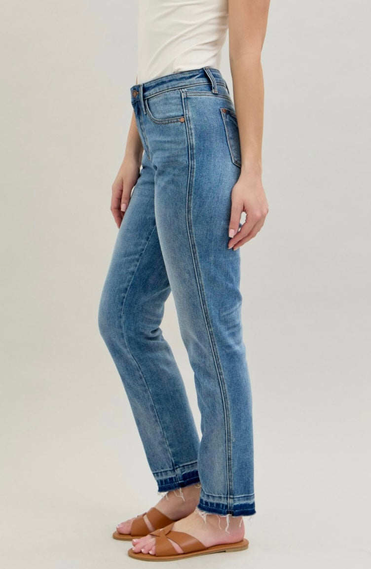 Judy Blue MR Rigid Magic Release Hem Boyfriend Fit