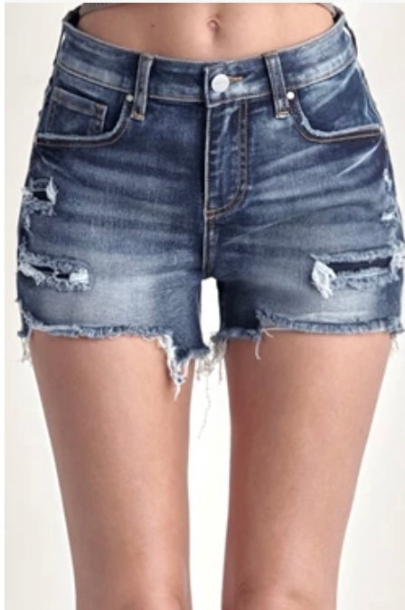 Risen MR Patch Denim Shorts