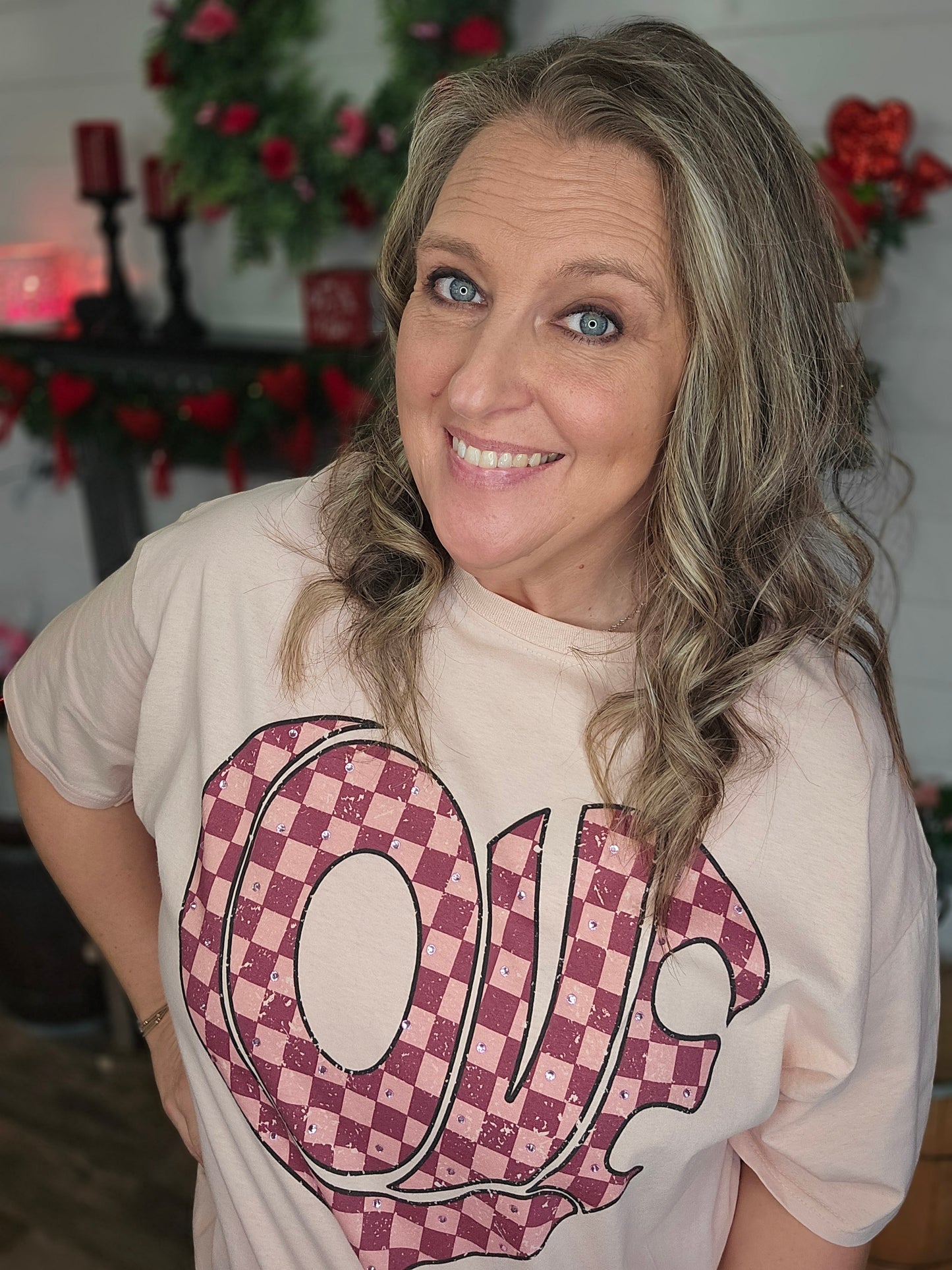 Pink Groovy LOVE SS Tee