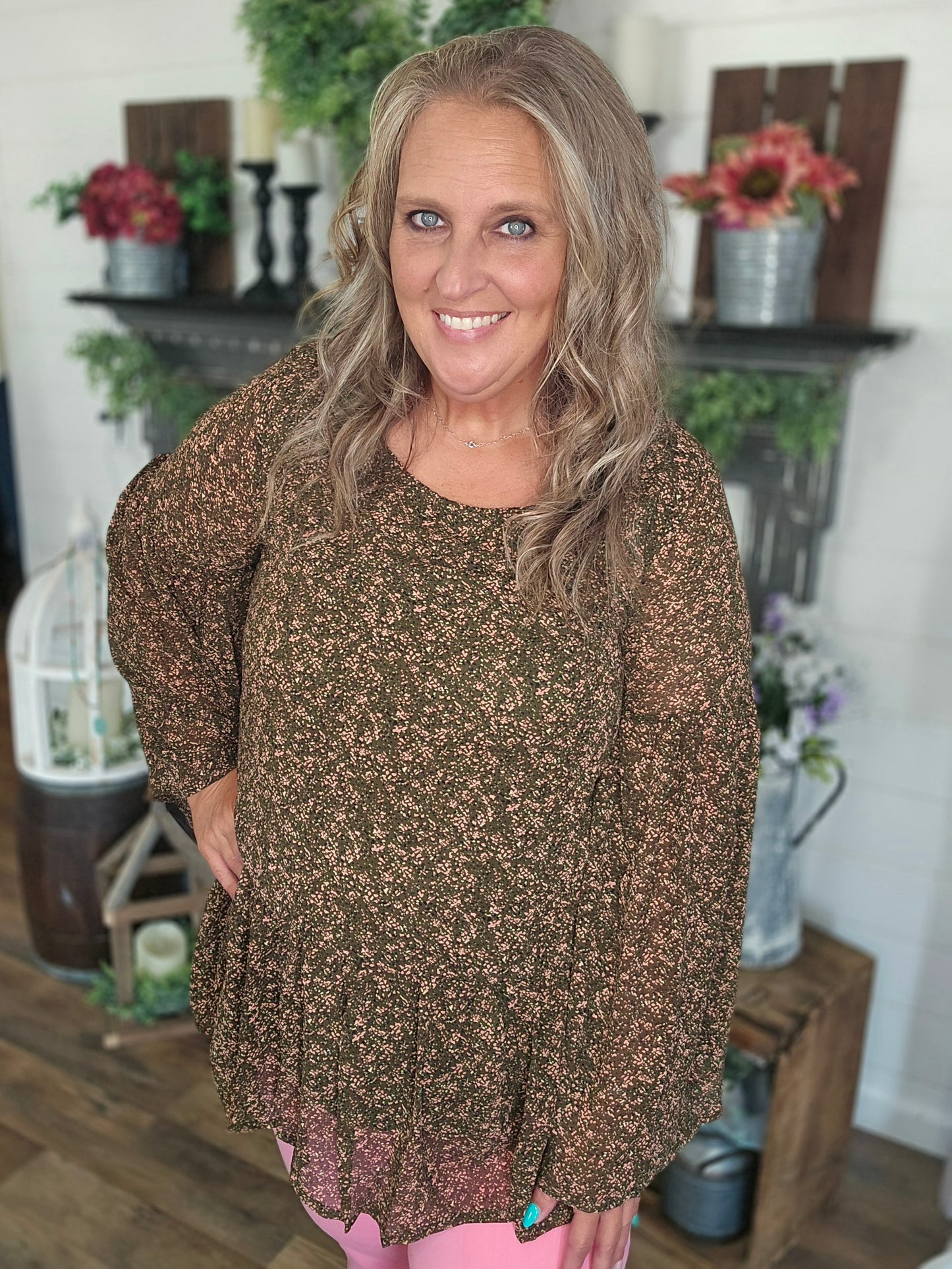 Beautiful Bell Tunic Top by Easel