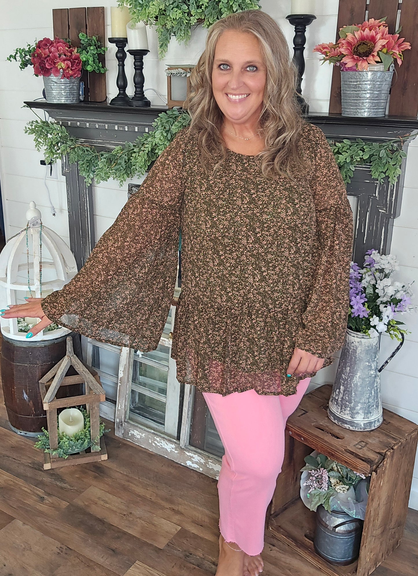 Beautiful Bell Tunic Top by Easel