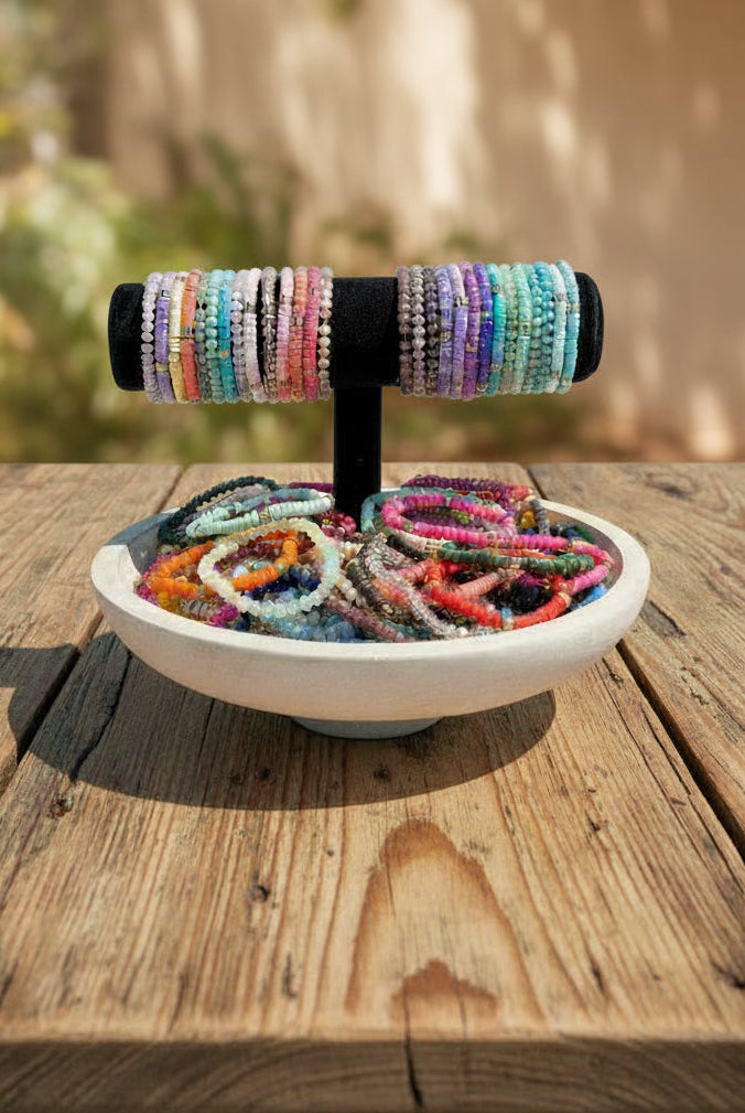 Colorful Stackable Beaded Bracelets
