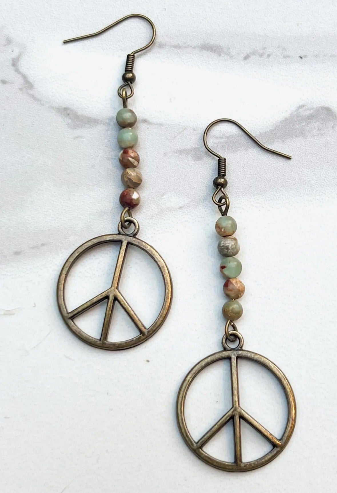 Joplin Peace Sign Earrings