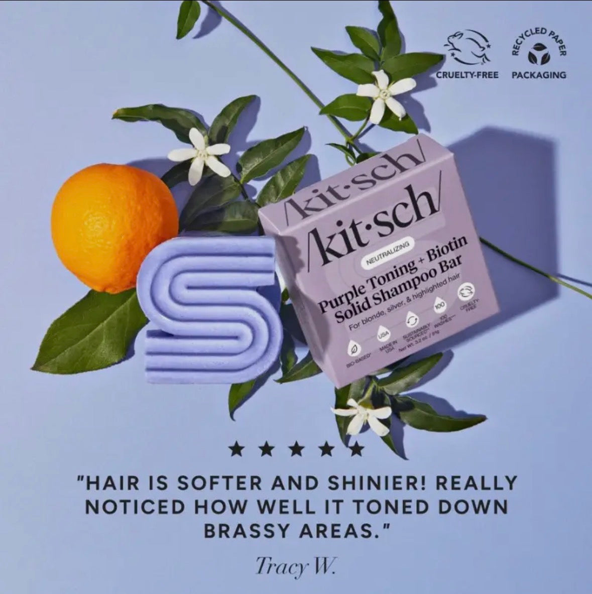 Kitsch Purple Toning Shampoo Bar
