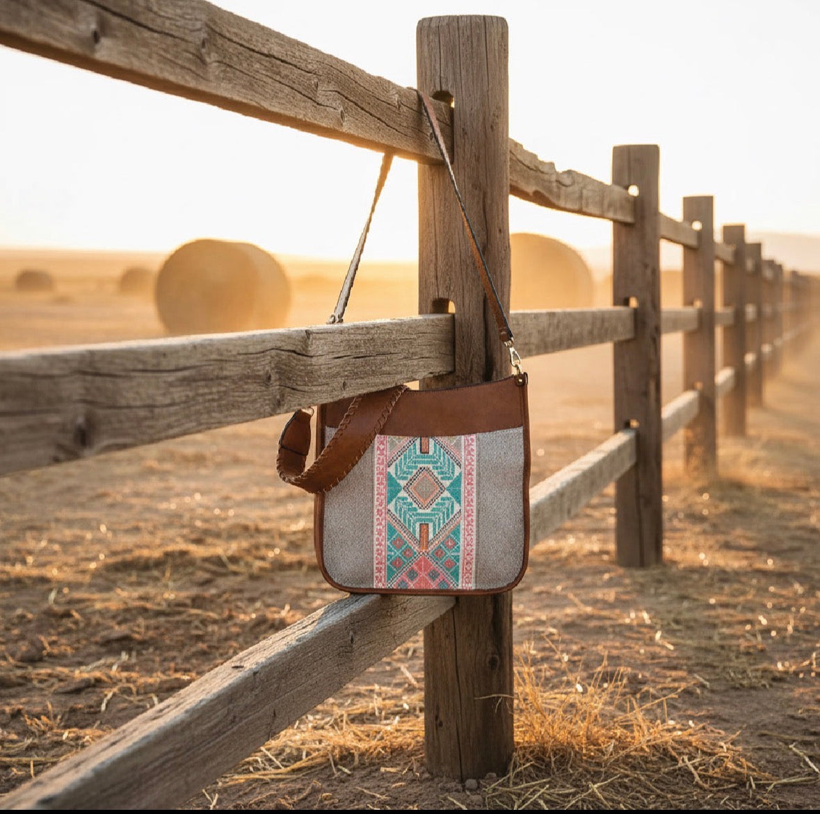 Tribal Crossbody with Guitar Strap