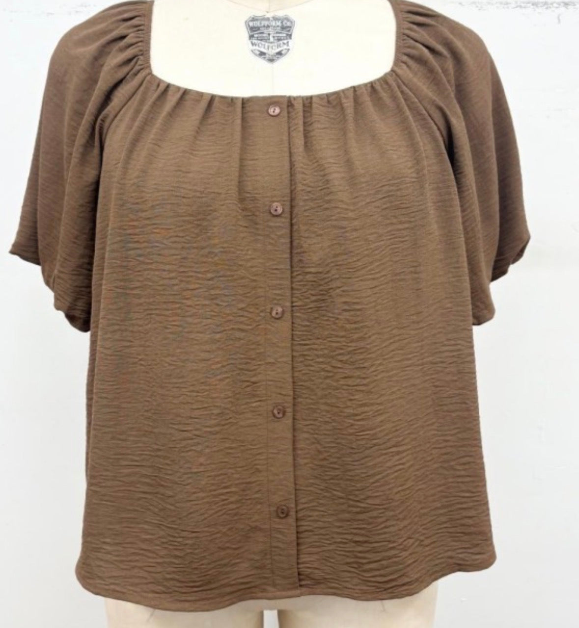 Brandy Bubble Sleeve Blouse