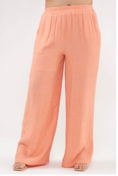 Just Peachy Wide Leg Pant