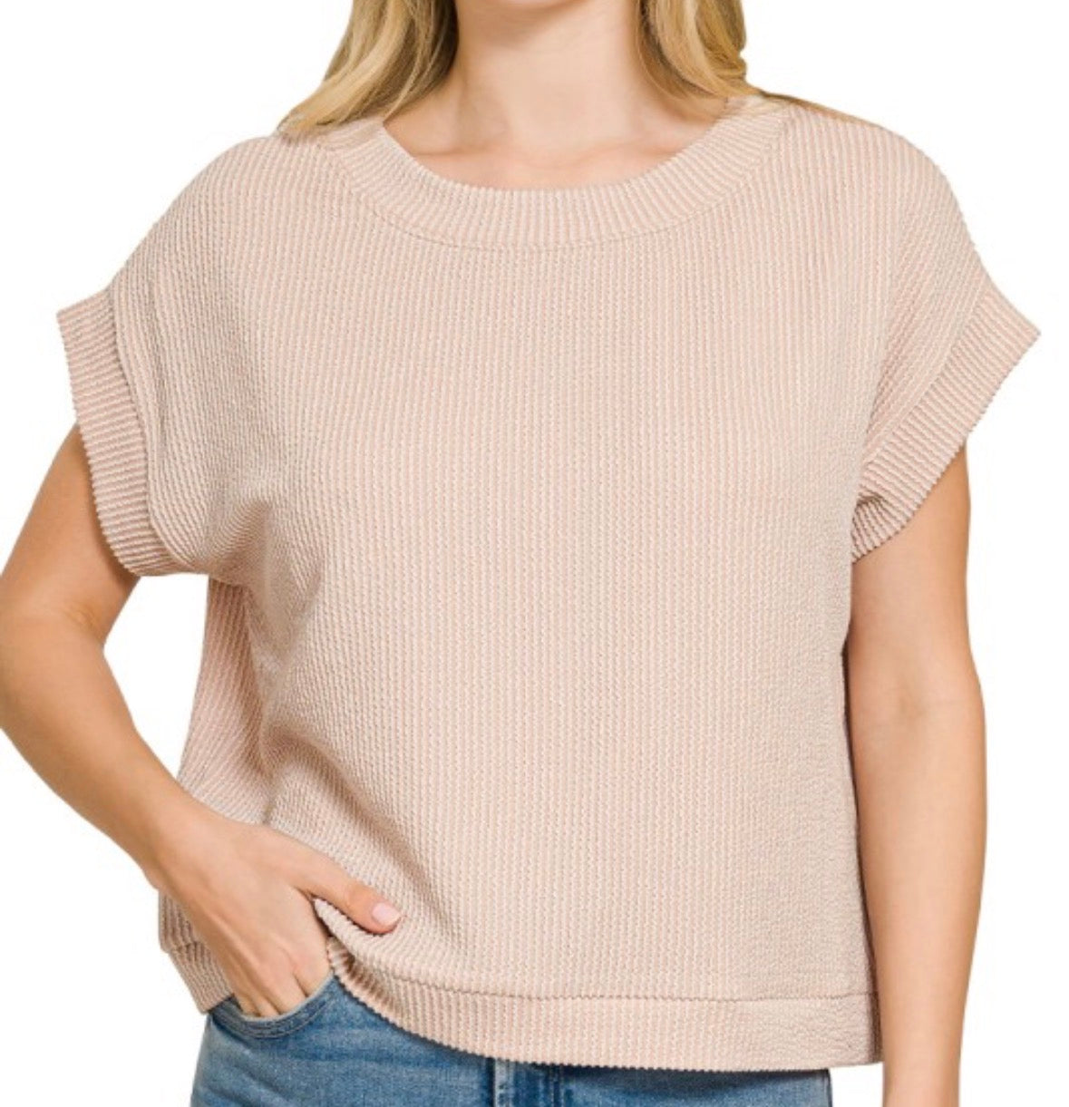 Rickie Ribbed SS Top
