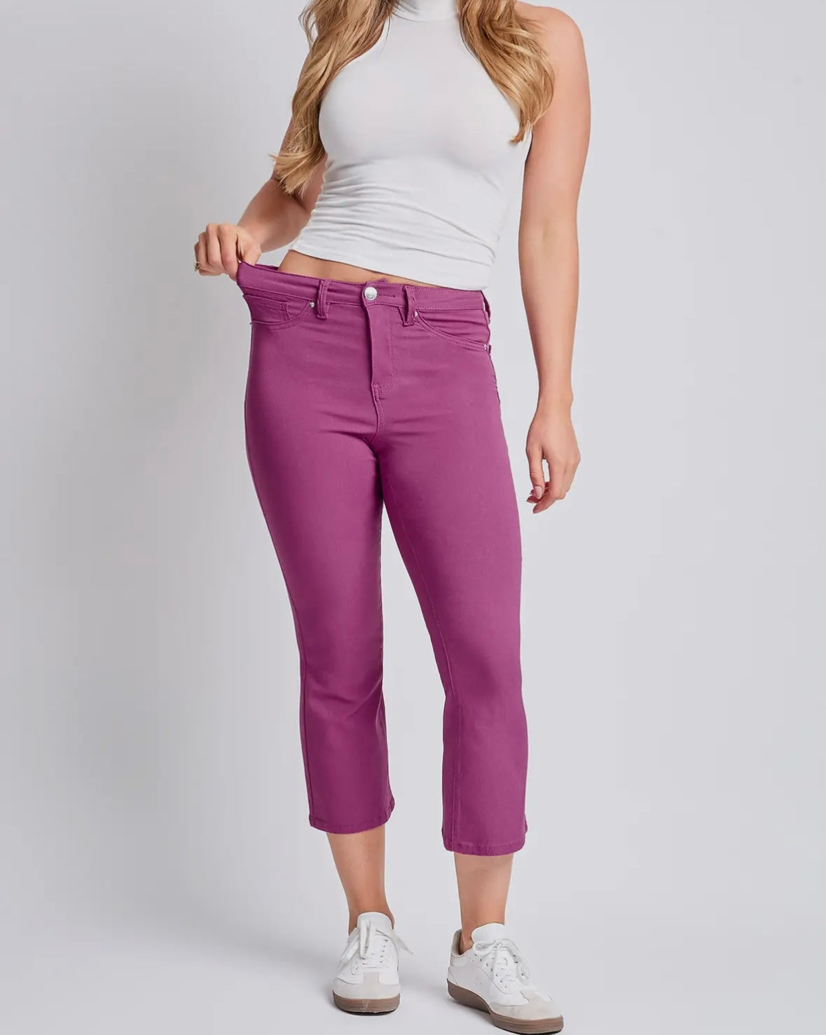 YMI Kick Flare Cropped Jeans