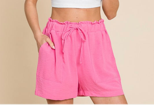 Poppy Pink Cargo Shorts