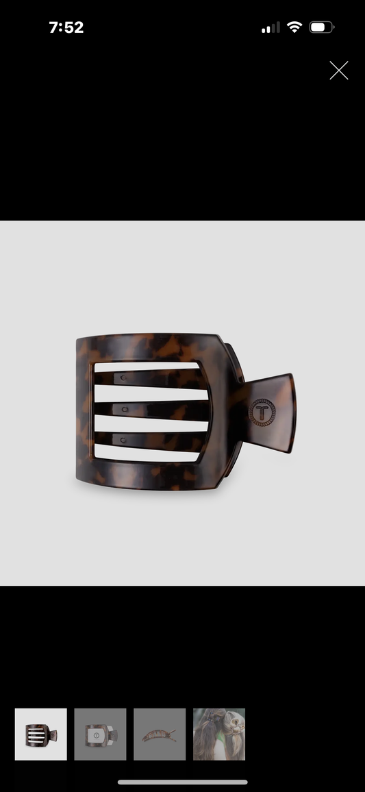 Teleties Square Flat Hair Clip-Medium