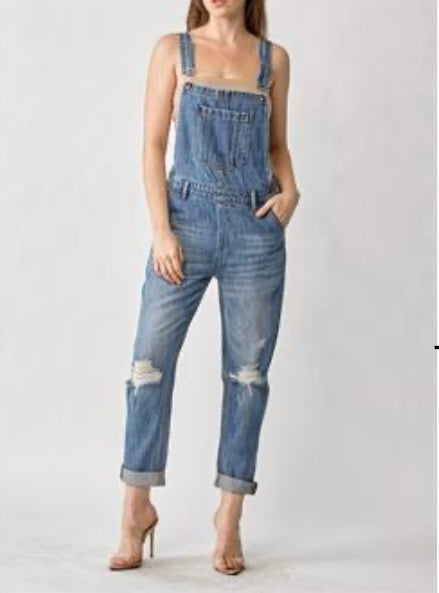 Risen Relax Fit Overalls