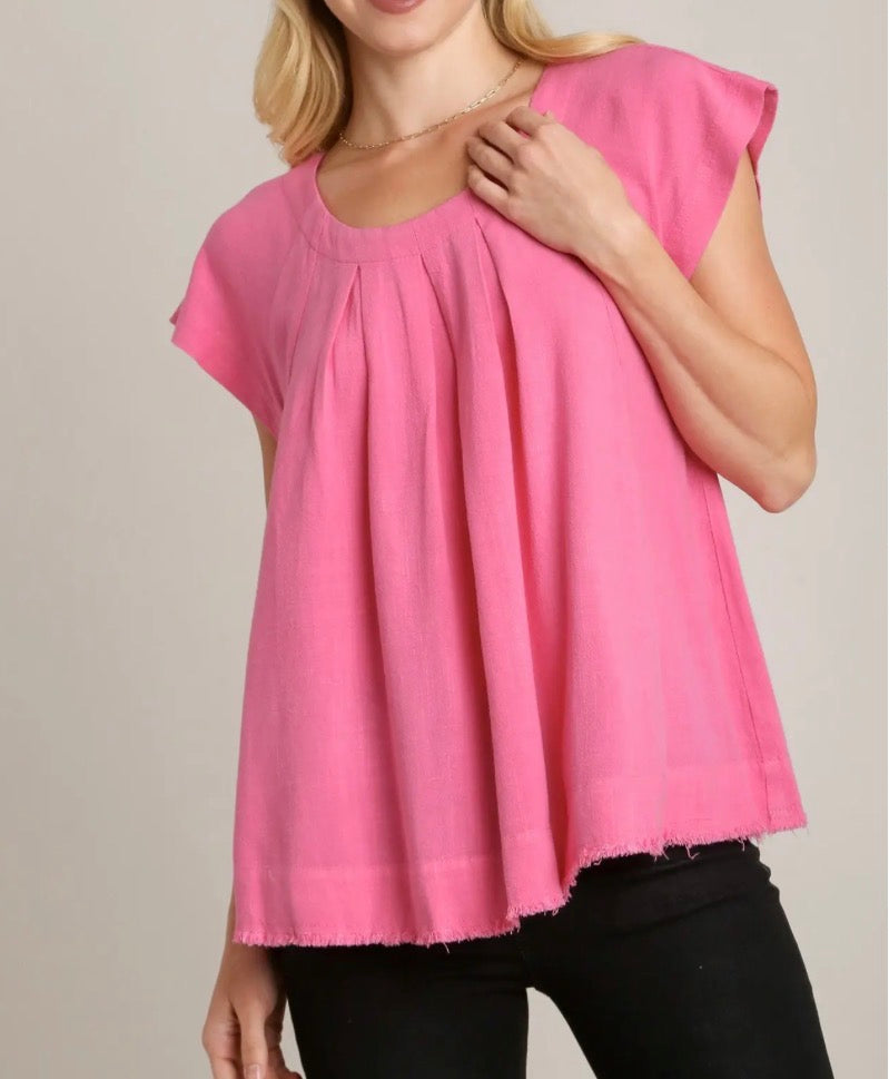 Priscilla Pretty Pleated Top