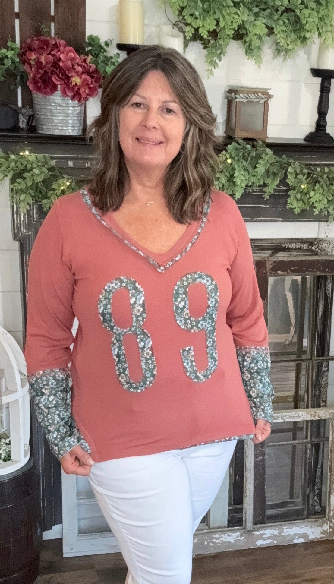 Neesie Number Patch Top