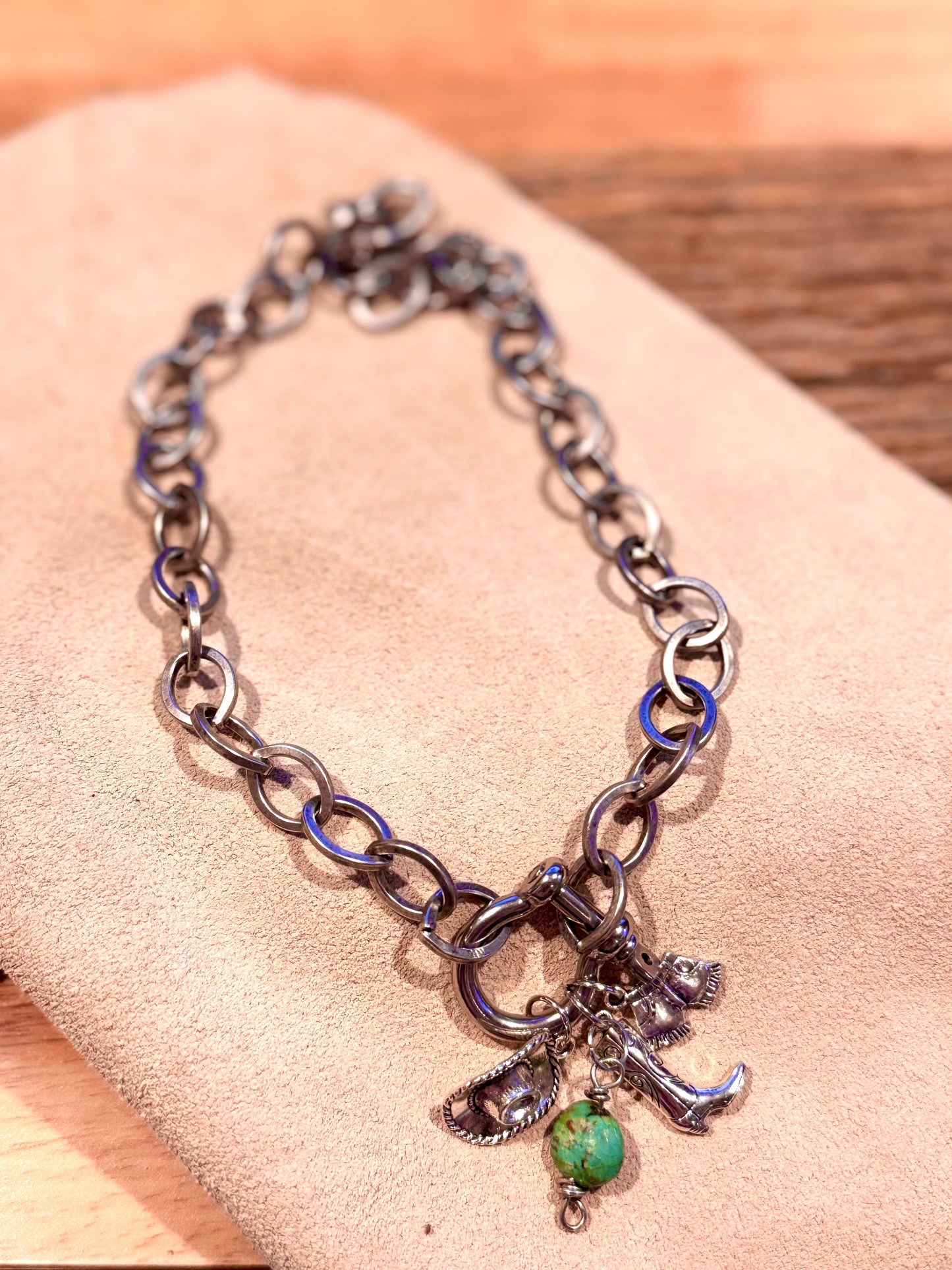 Western Silver Charm Necklace