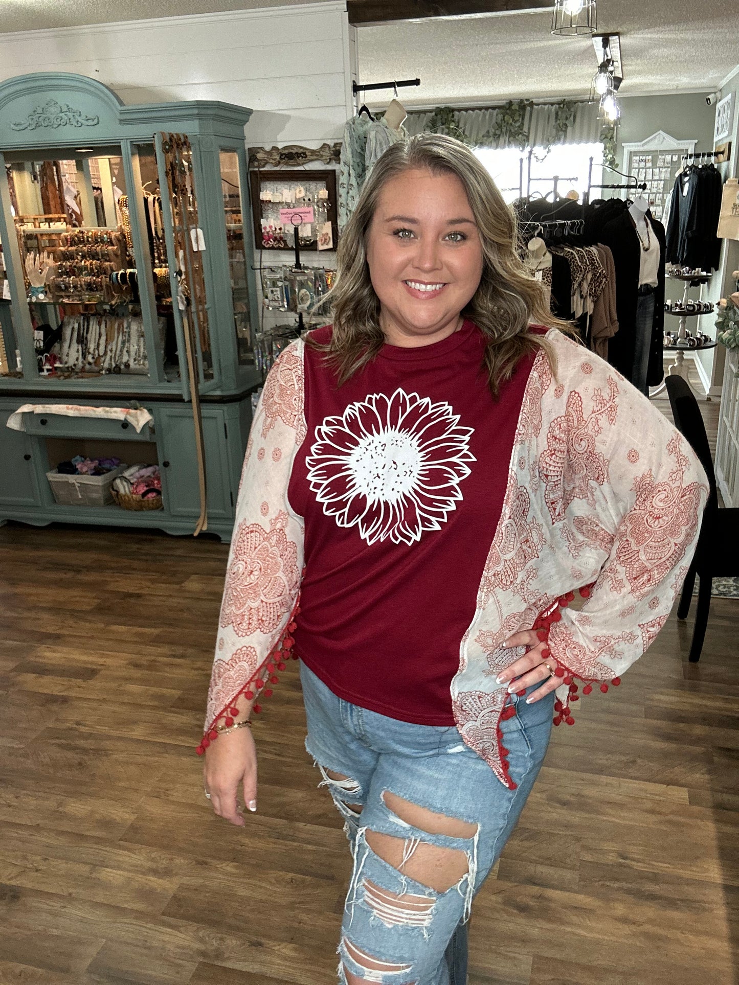 Sunflower Poncho Tee