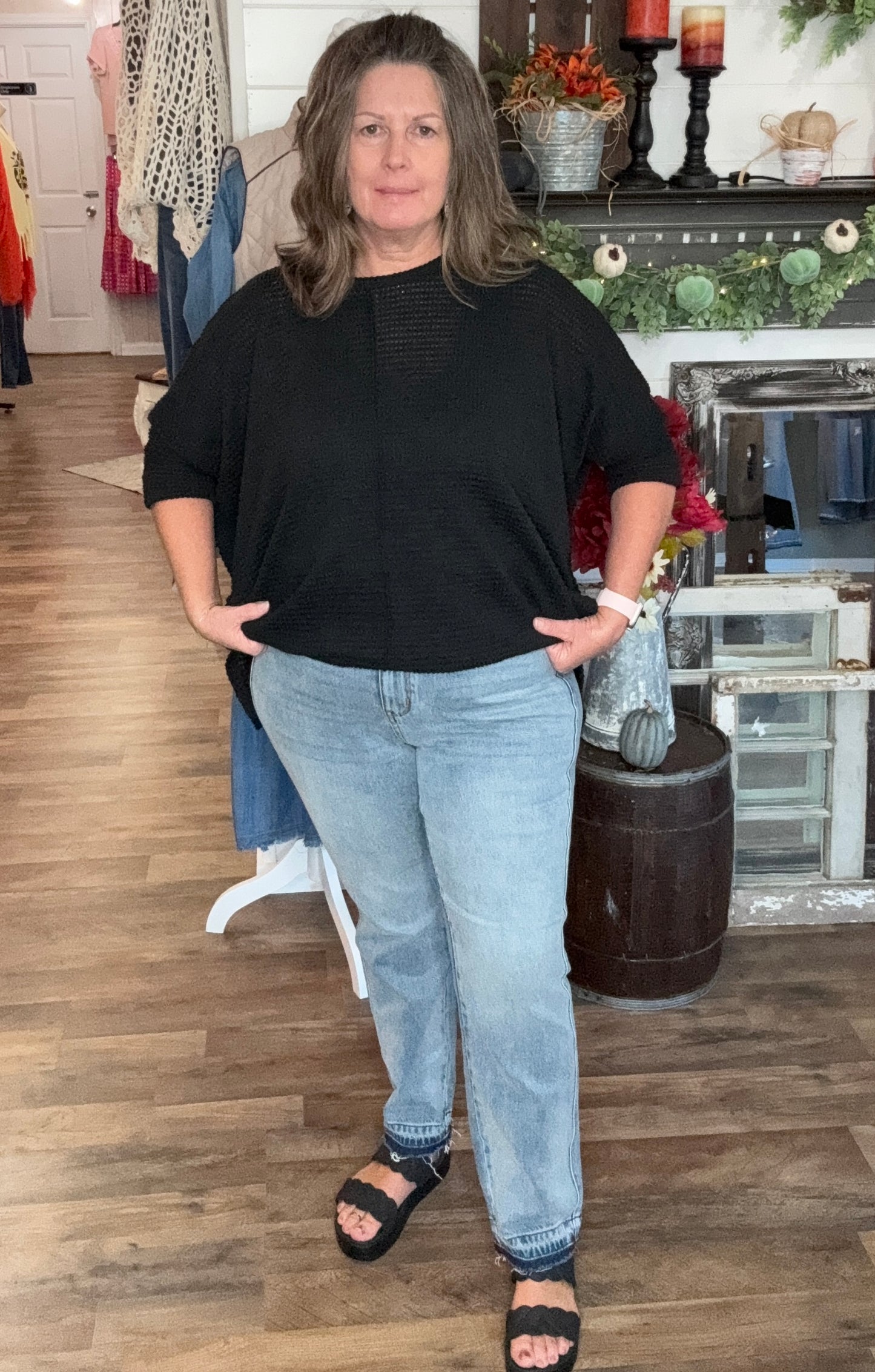 Judy Blue MR Rigid Magic Release Hem Boyfriend Fit