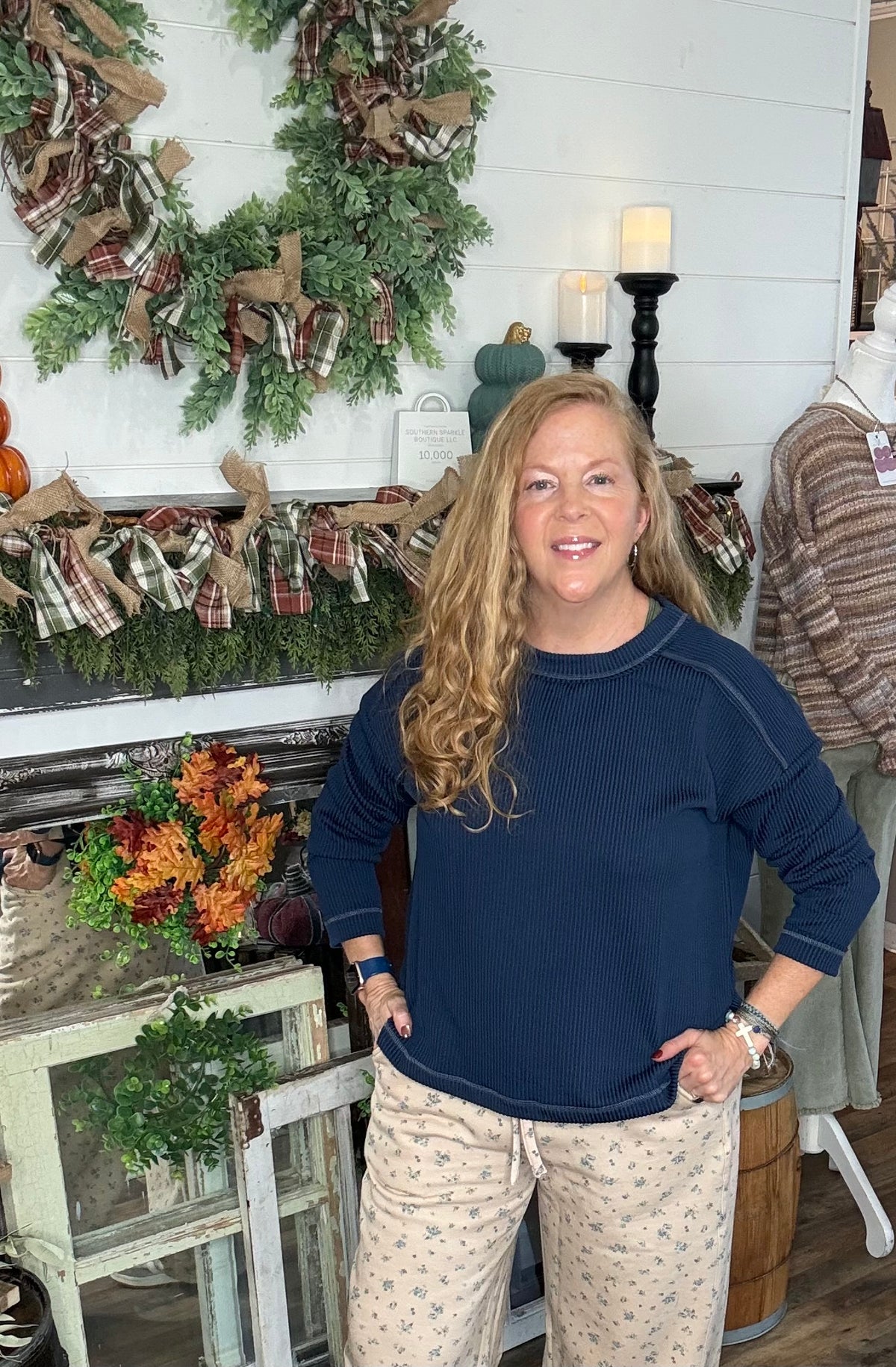 Rhonda Ribbed Long Sleeve Top