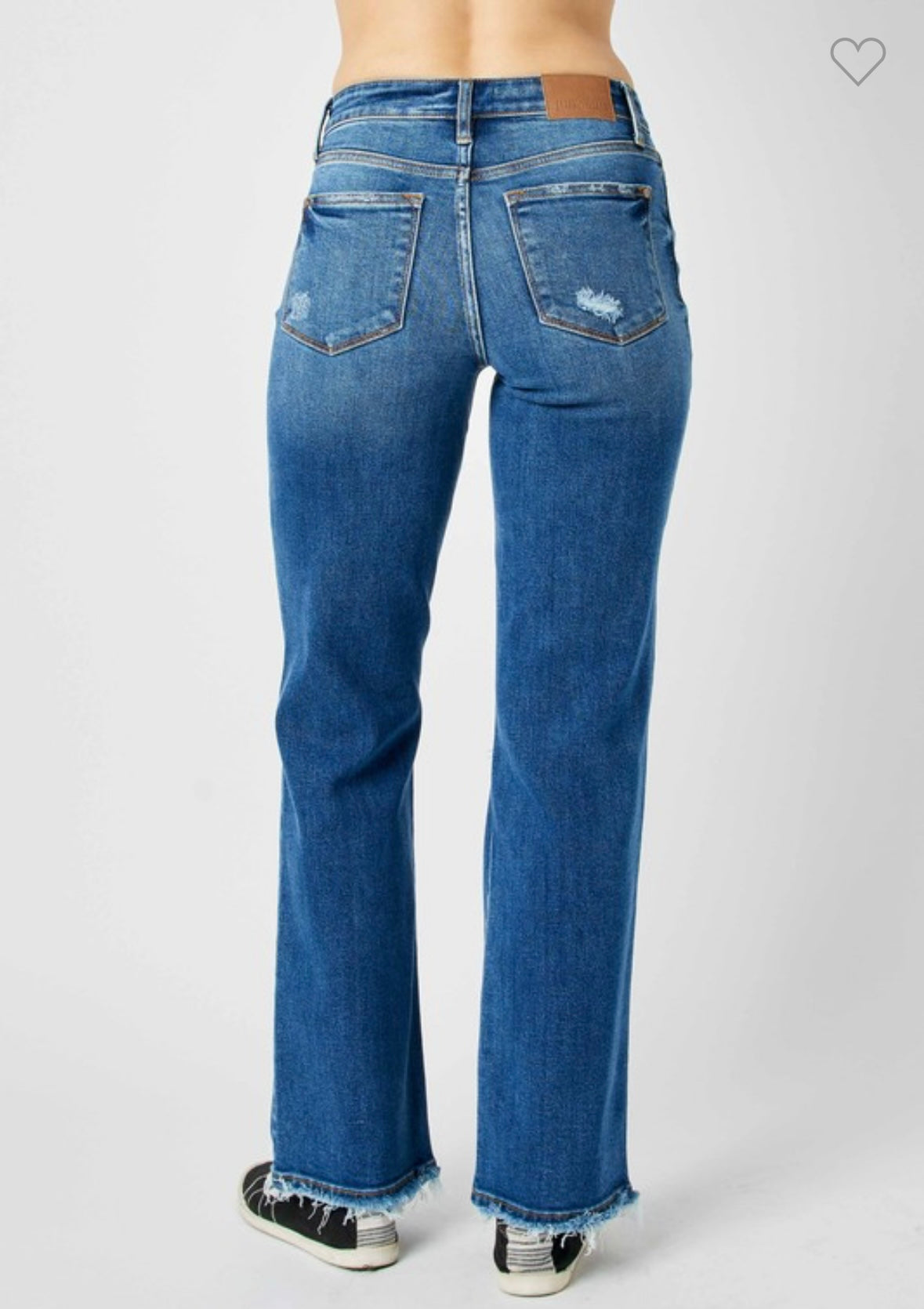 Judy Blue MR Distressed Dad Jeans