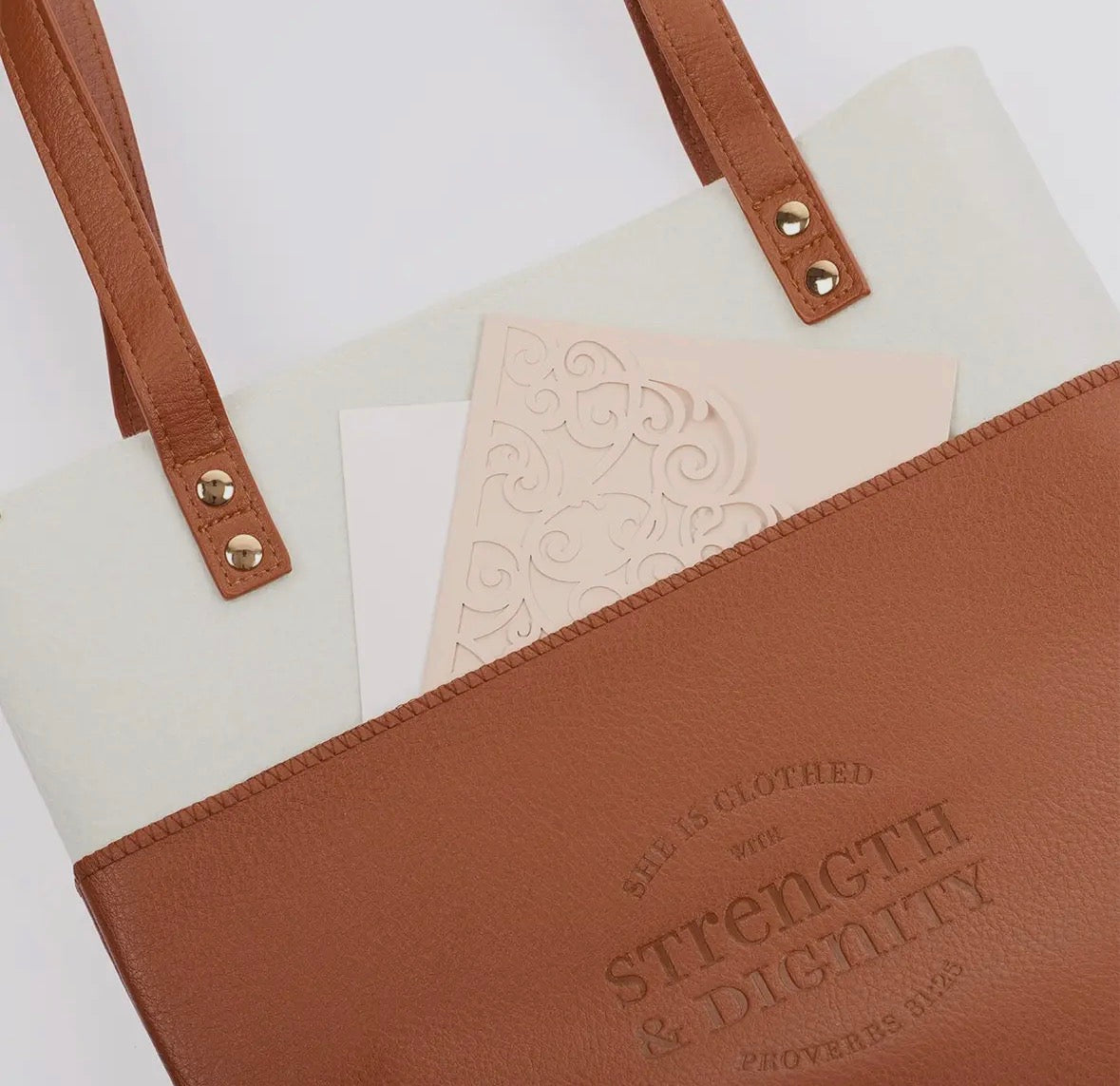 Strength and Dignity-Bible Tote