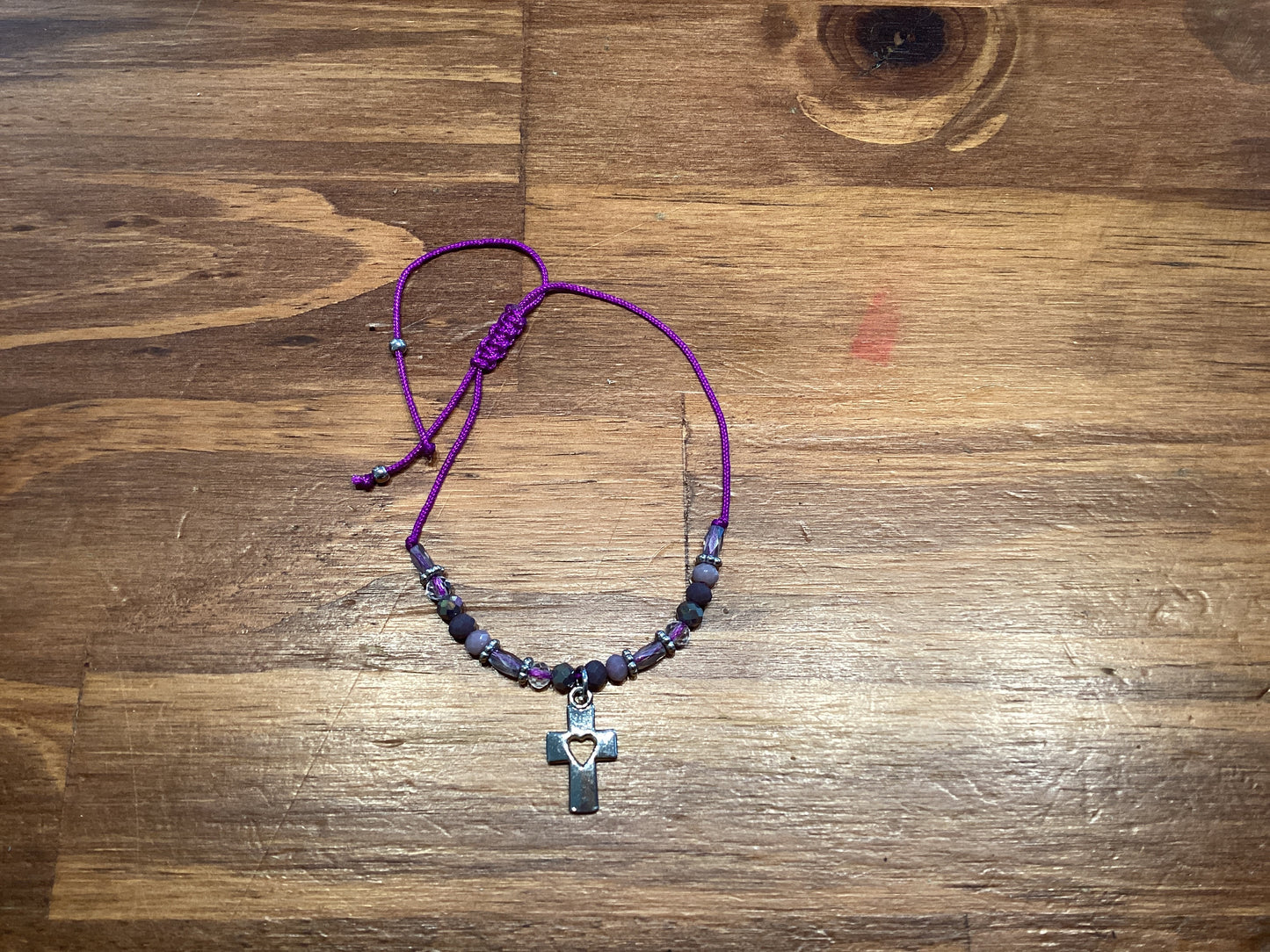 SSB Purple cross bracelet