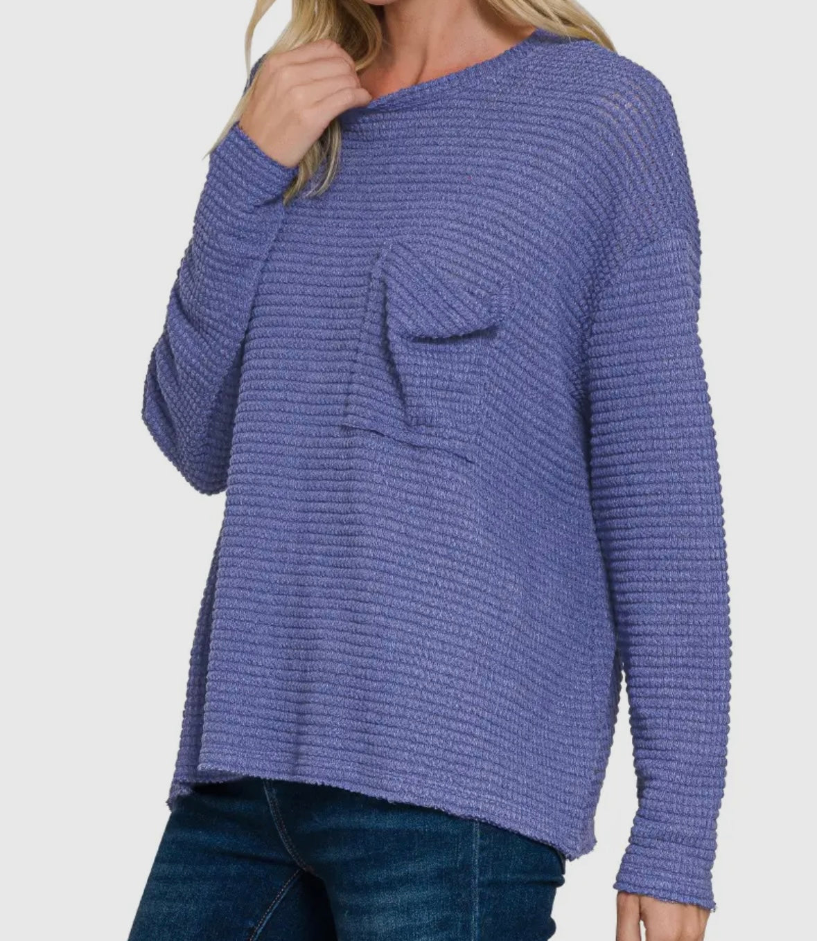 Boat Neck Jacquard Sweater