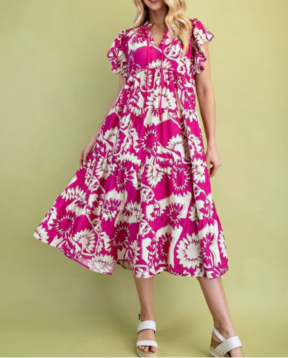 Shirley Shirred Sleeve Dress