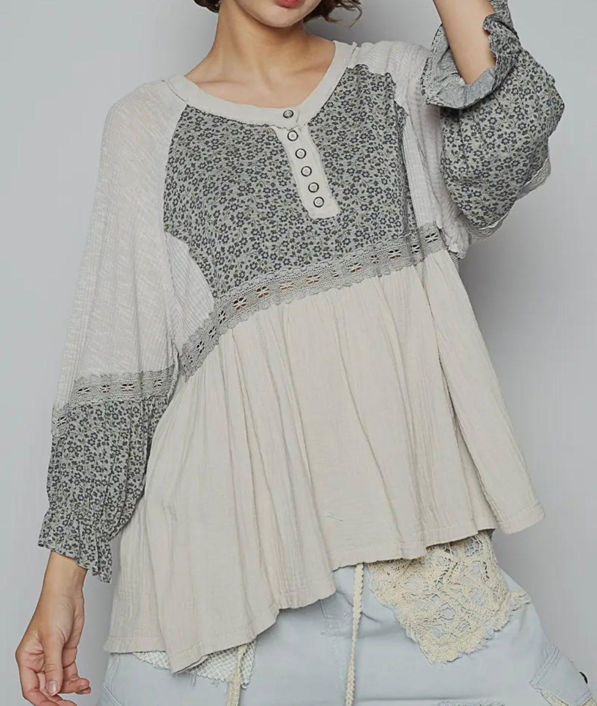 Gracie Gorgeous Grey Top
