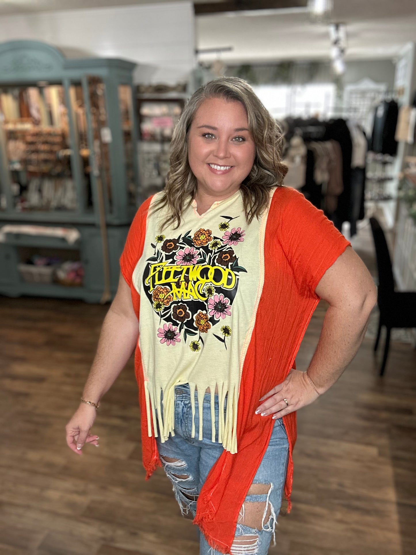 Wild Flower Fleetwood Mac Poncho Tee