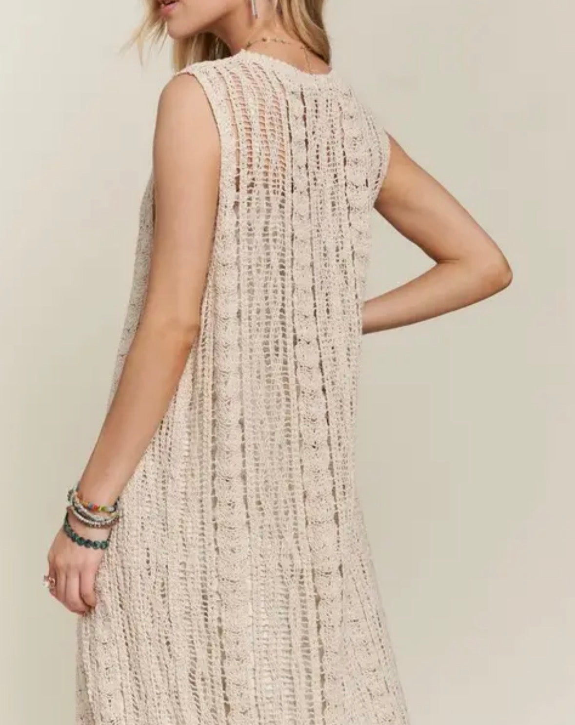 Salina Sleeveless Longline Cardigan