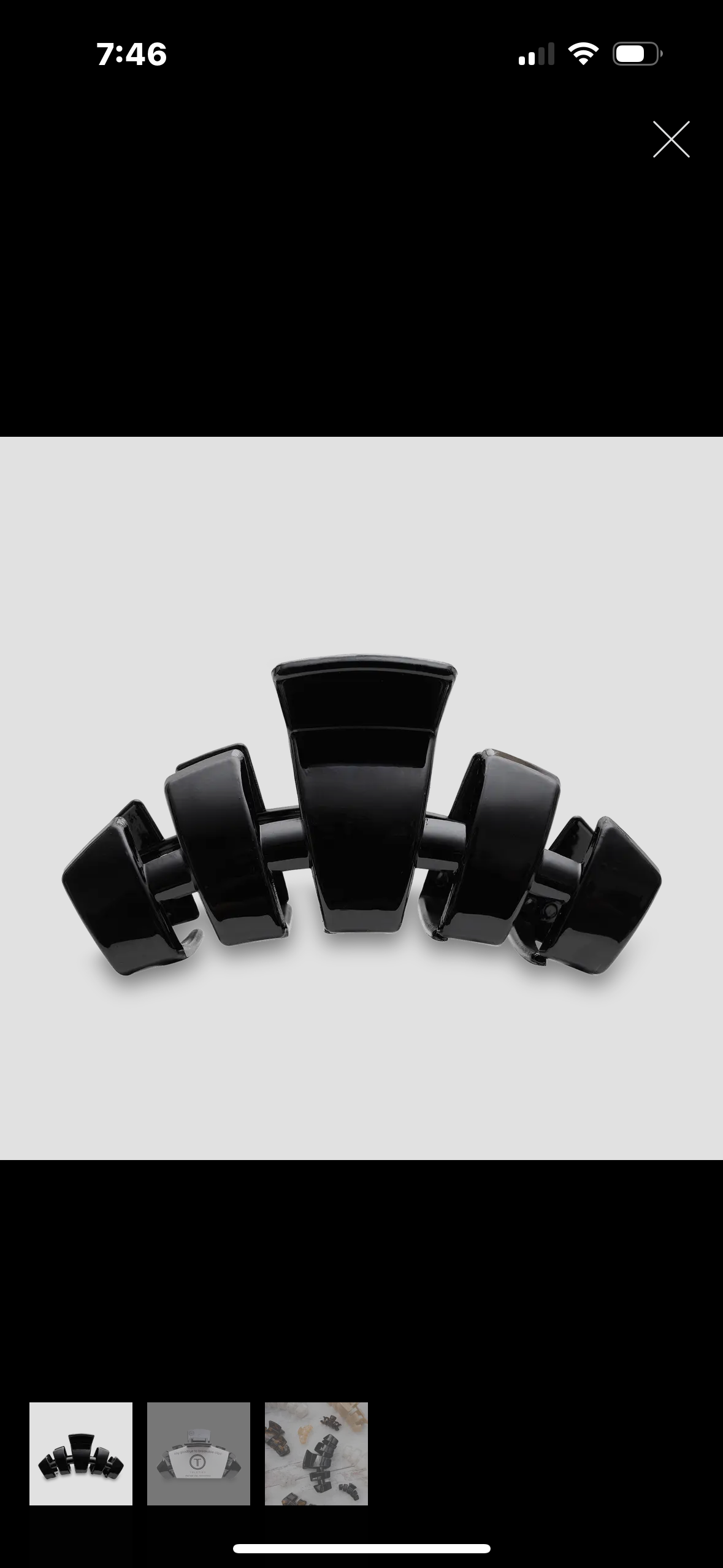 Teleties Classic Hair Clip-Large