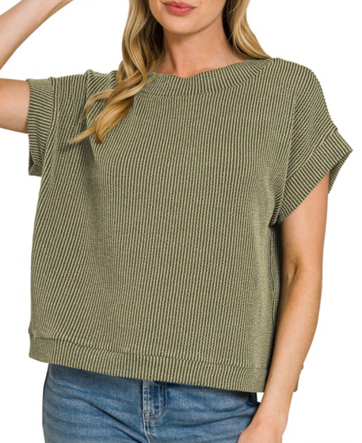 Rickie Ribbed SS Top