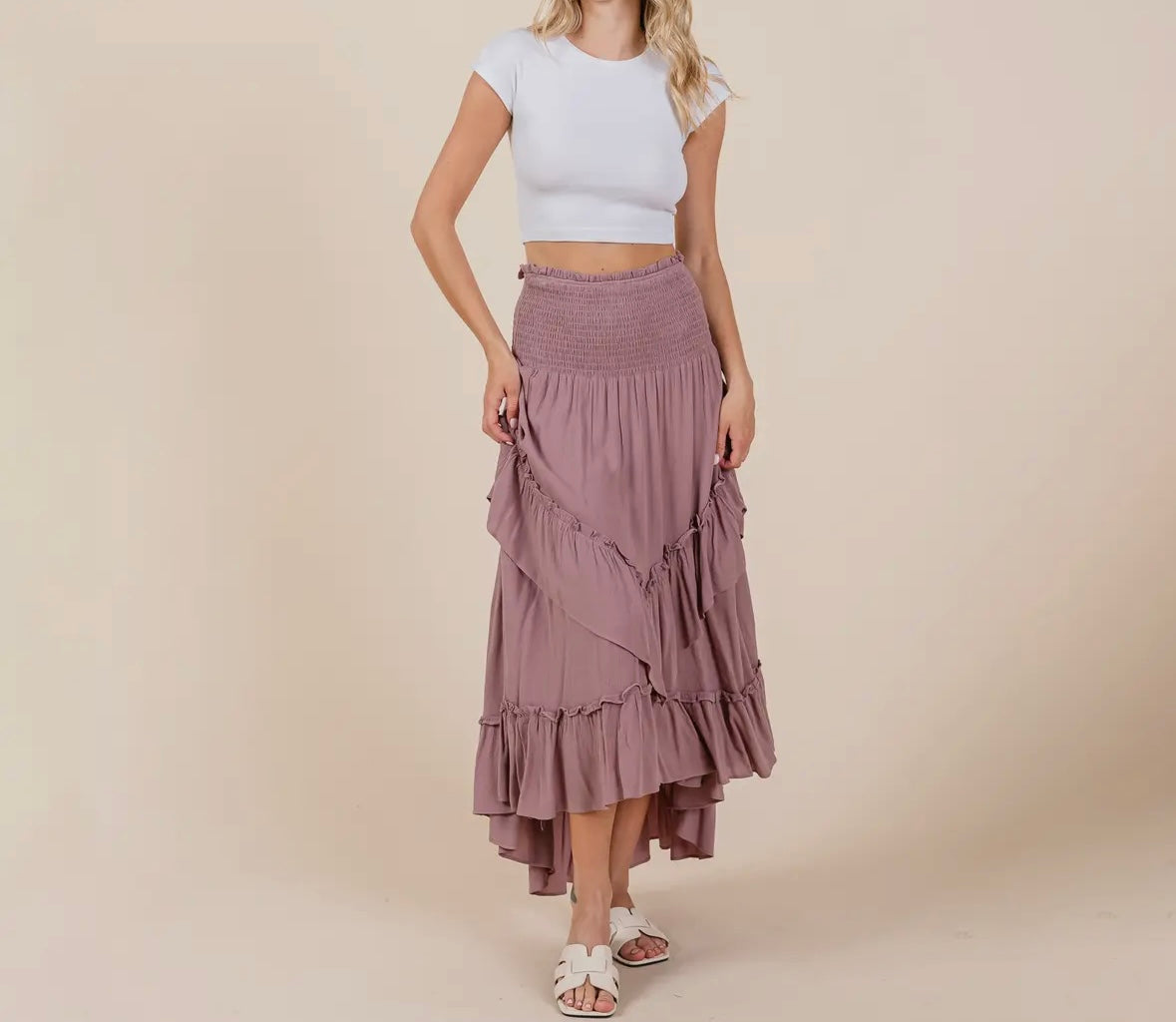 Ruffle Hem Convertible Skirt/Dress