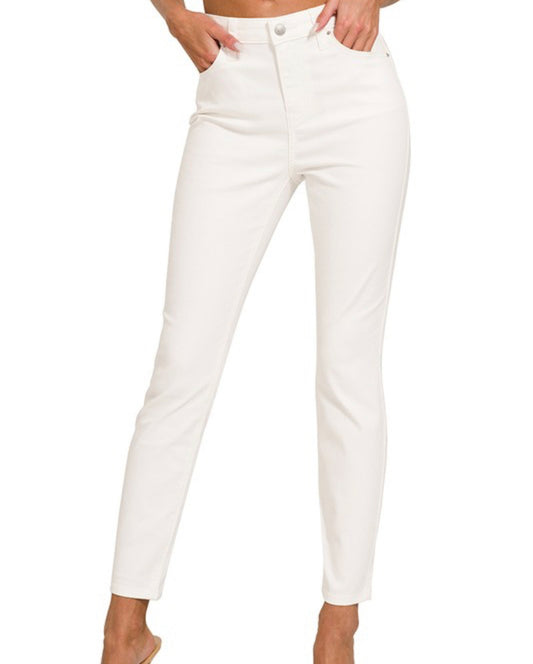 Claire Colored Pants (Ivory)