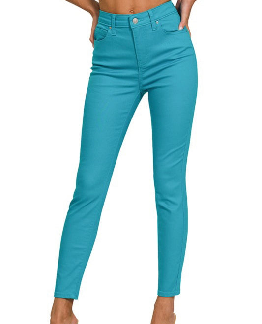 Claire Colored Pants (Teal)