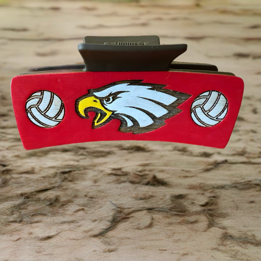 Eagle Volleyball 4" claw clip