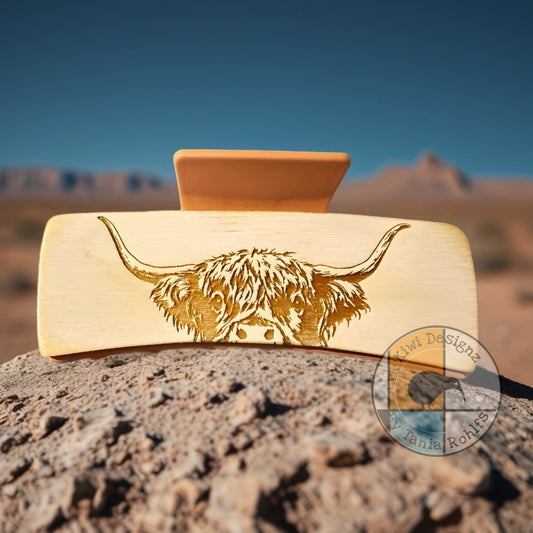 Highland Cow 4" claw clip