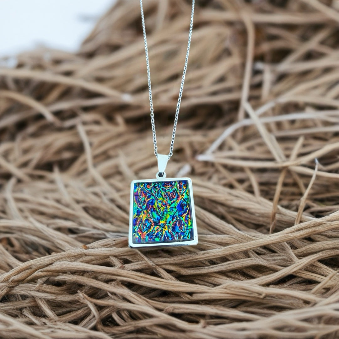 Golden Dragon Skin Pendant Necklace