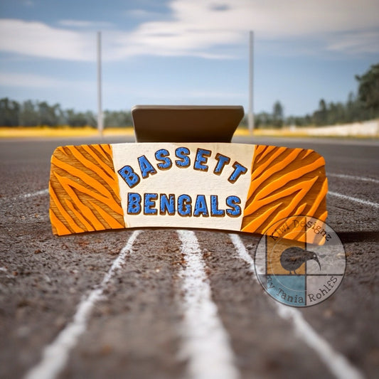 Bassett Bengals 4" Claw Clip