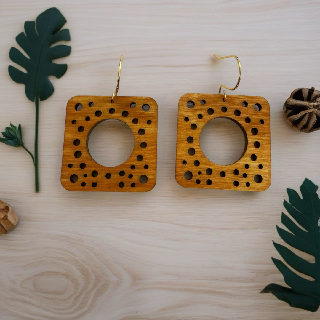 Lots of Holes drop earrings