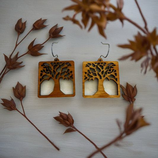 Tree of Life drop earrings