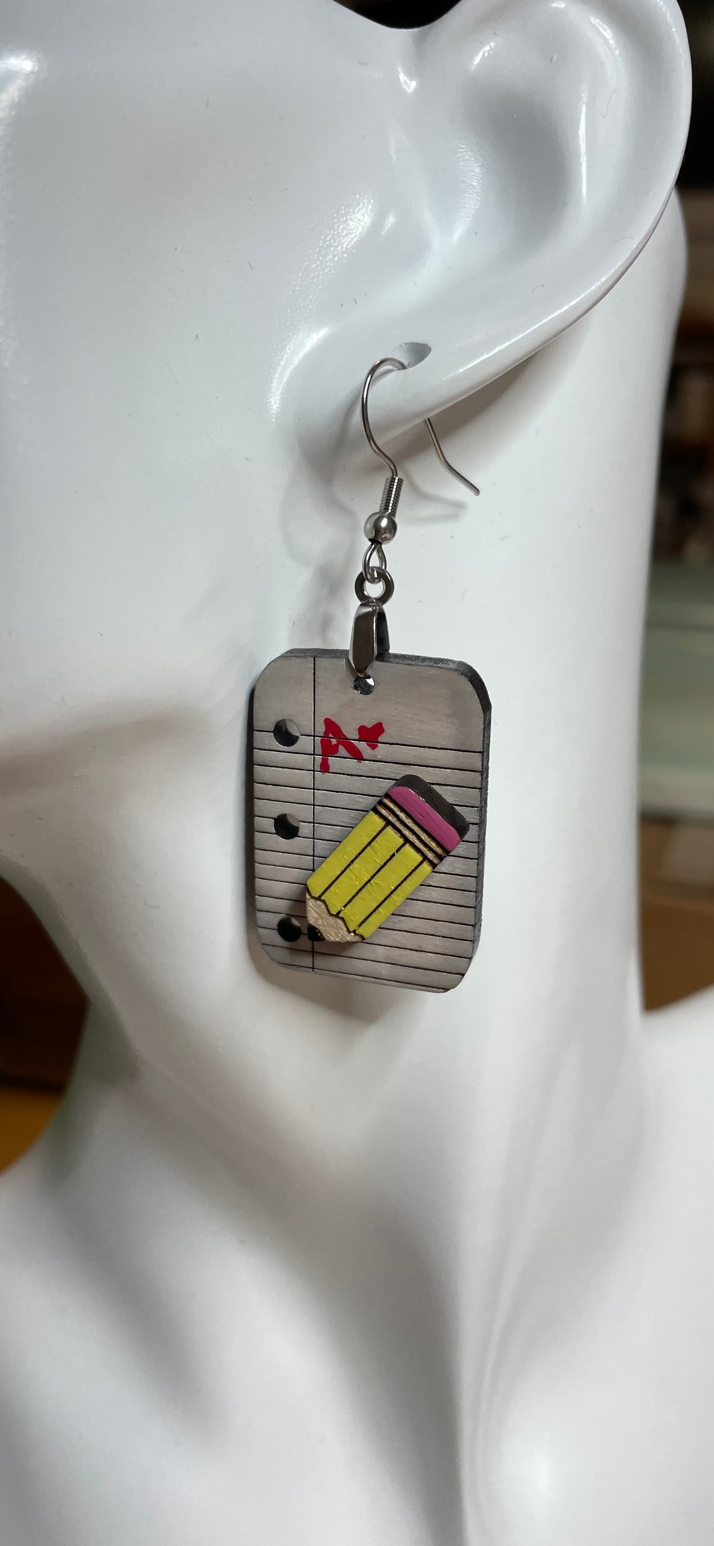 Teacher A+ square earrings
