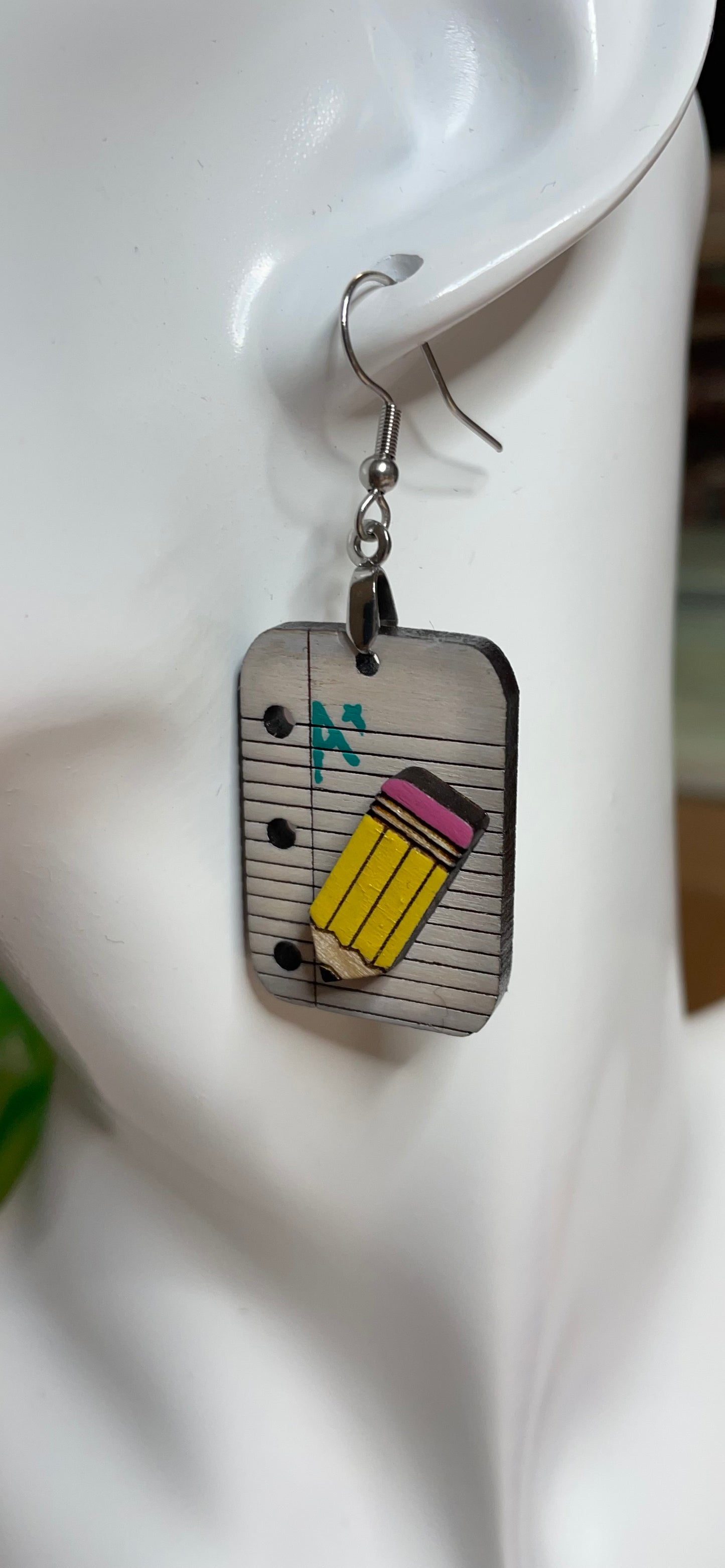 Teacher A+ square earrings