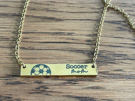 Soccer Mom bar Necklace