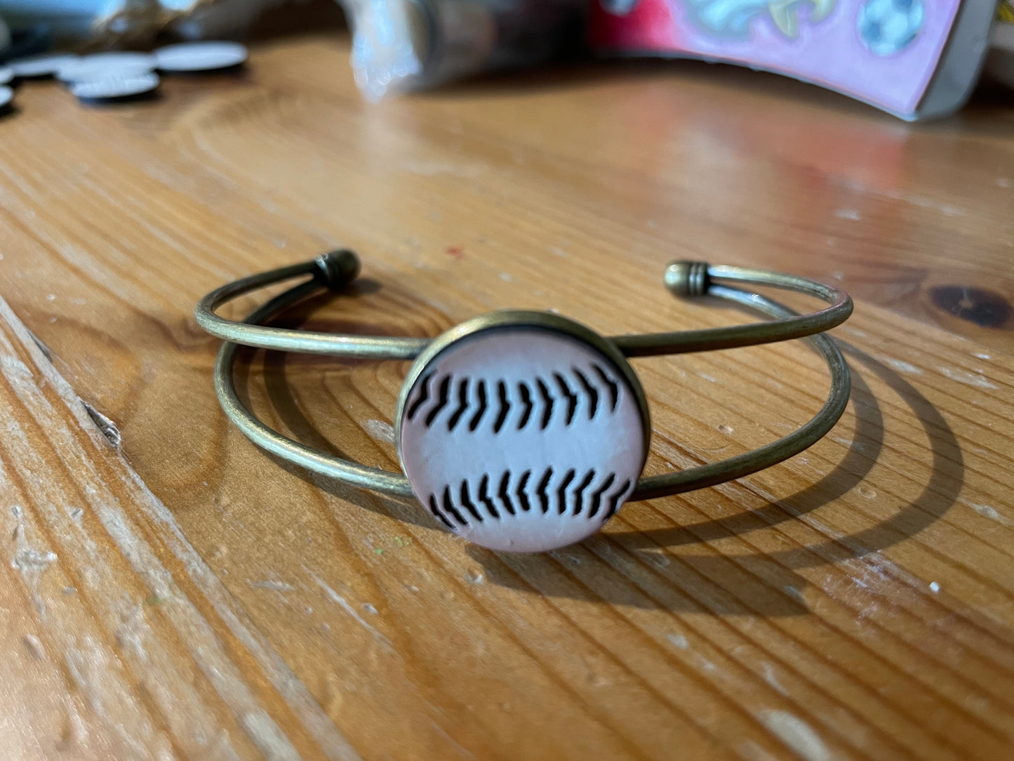 Baseball bangles large and small