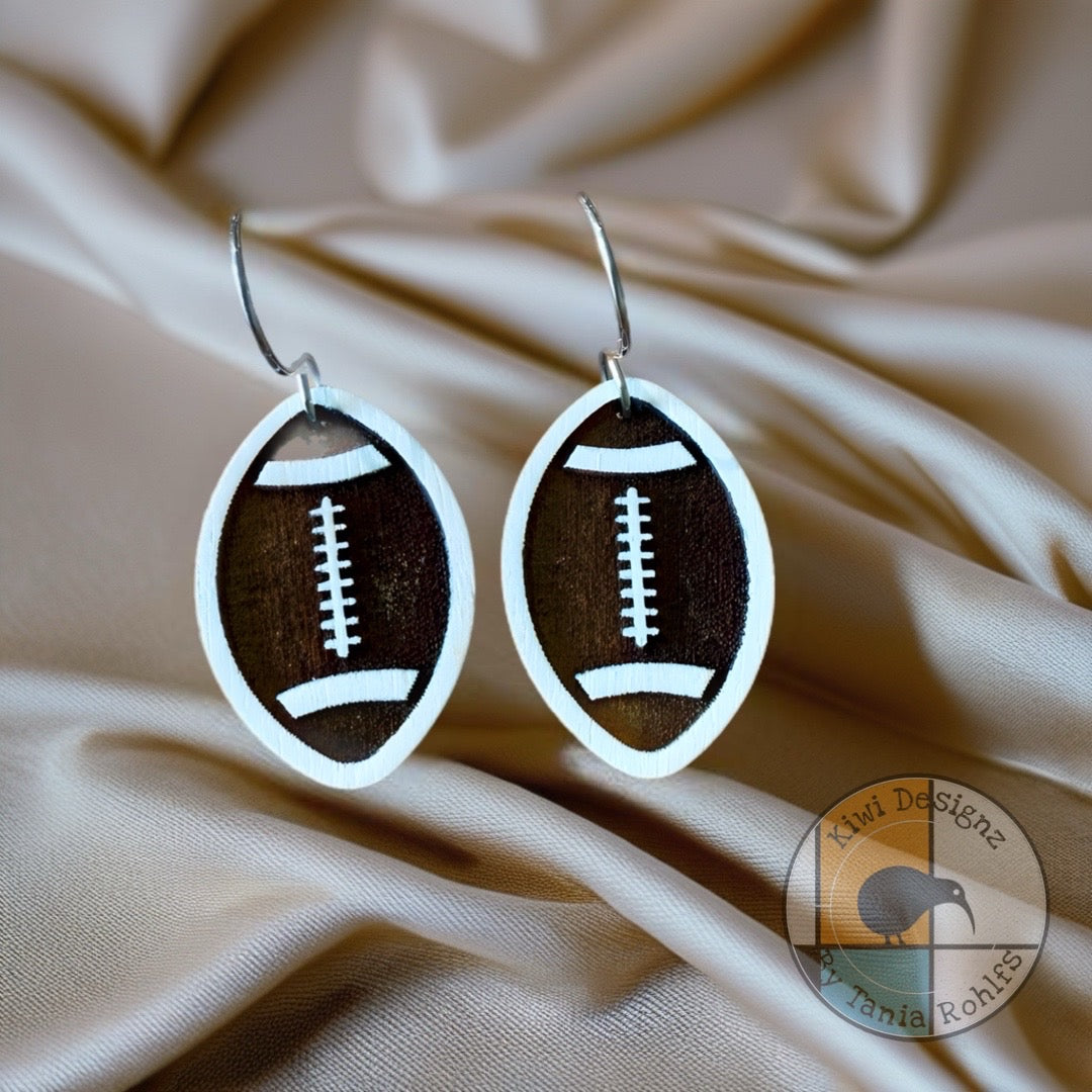 Football earrings