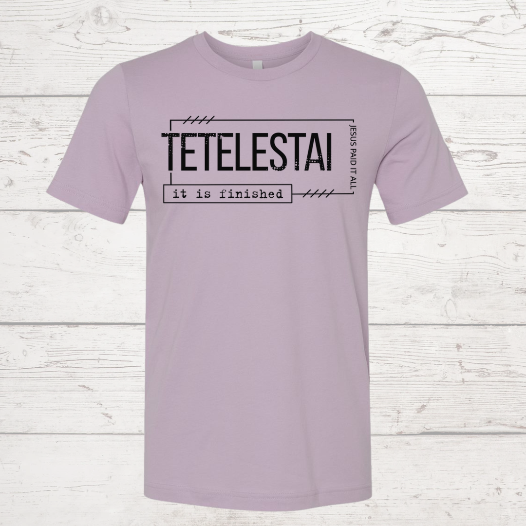 Tetelestai Light Violet Tee