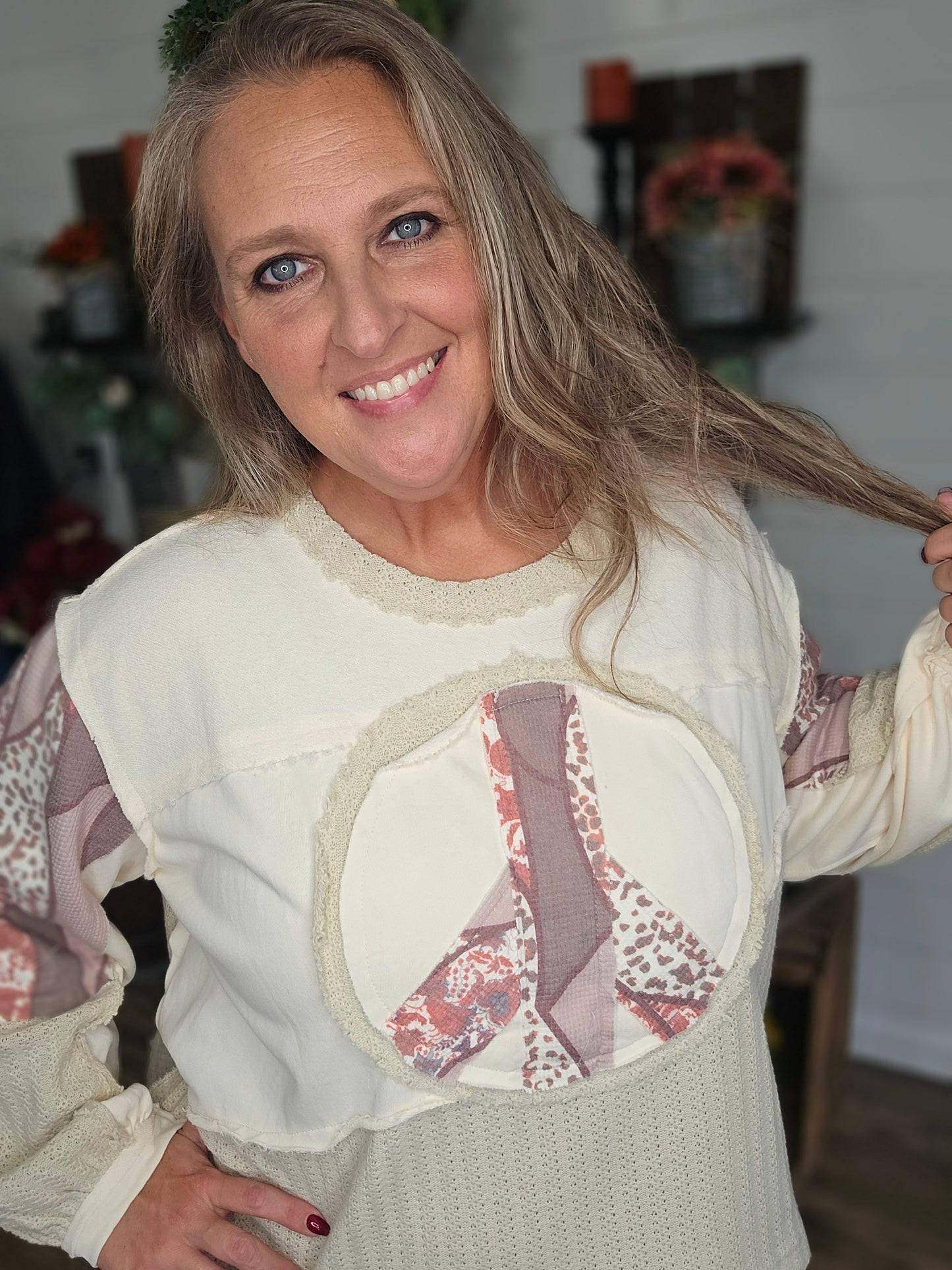 Peaceful Patchwork Top