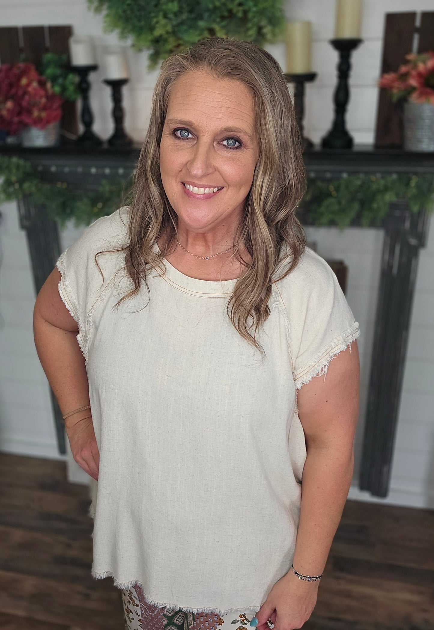 Summer Breeze Linen Top